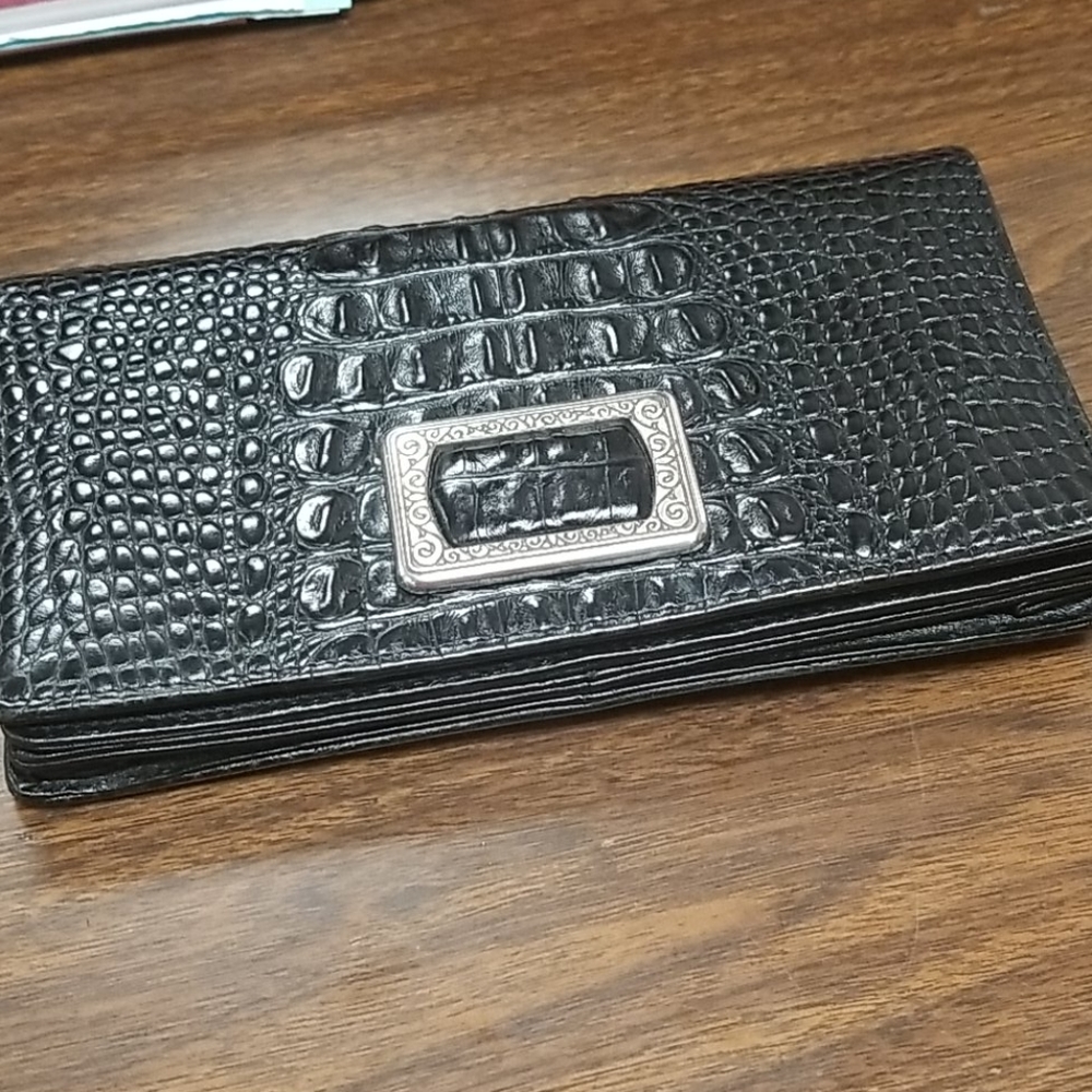 Brighton Oversized Leather Wallet Wallet Clutch